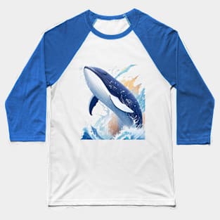 majestic whale in painting style. Baseball T-Shirt